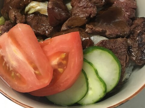 旦那様のリクエスト☆我が家の豪華すぎるミックス丼☆